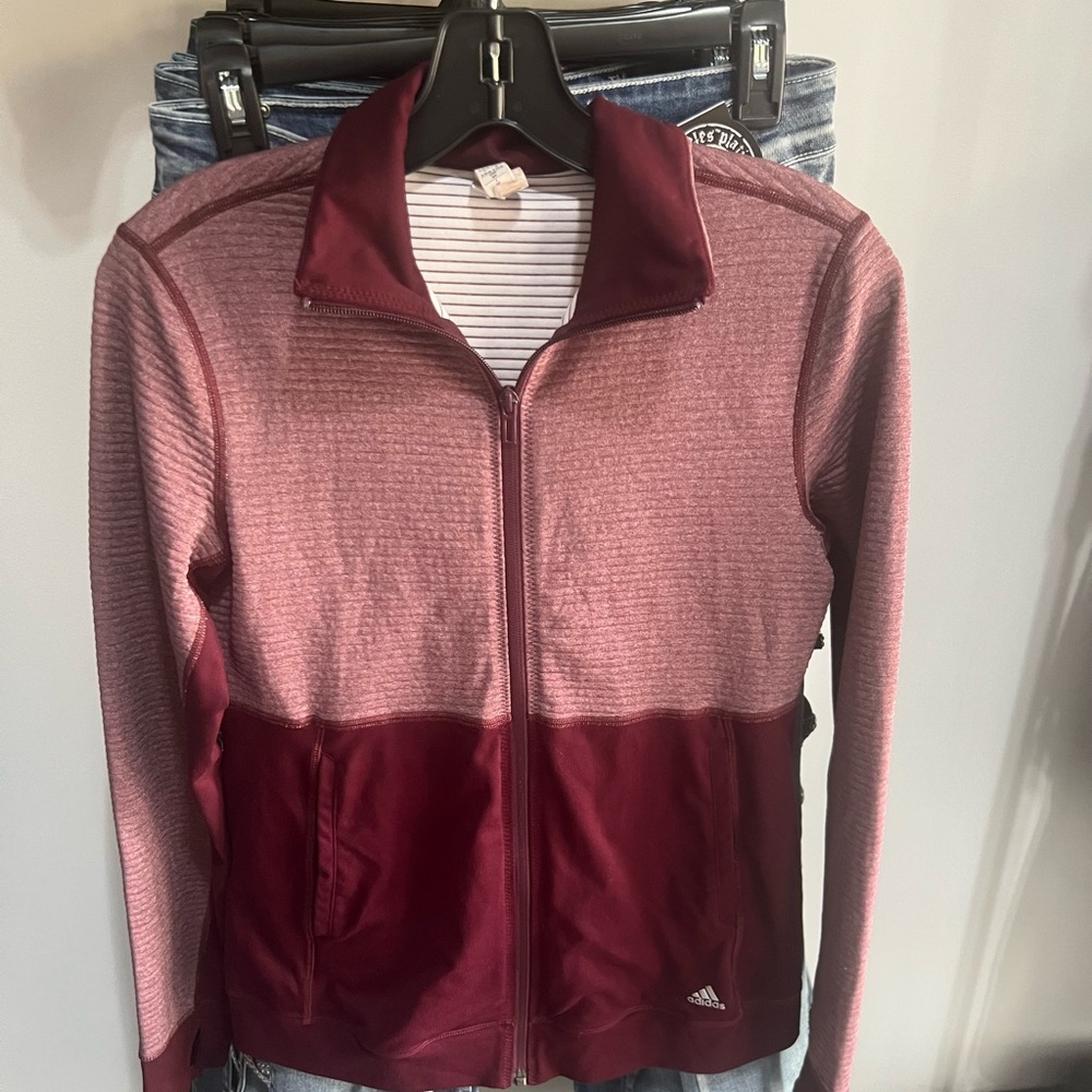 Adidas zip up long sleeve